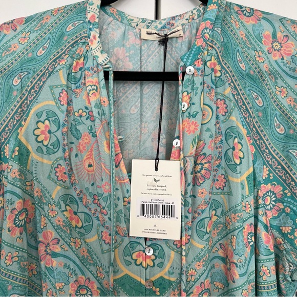 Spell and the Gypsy Farrah Half Moon Gown In Aqua - Picture 8 of 8